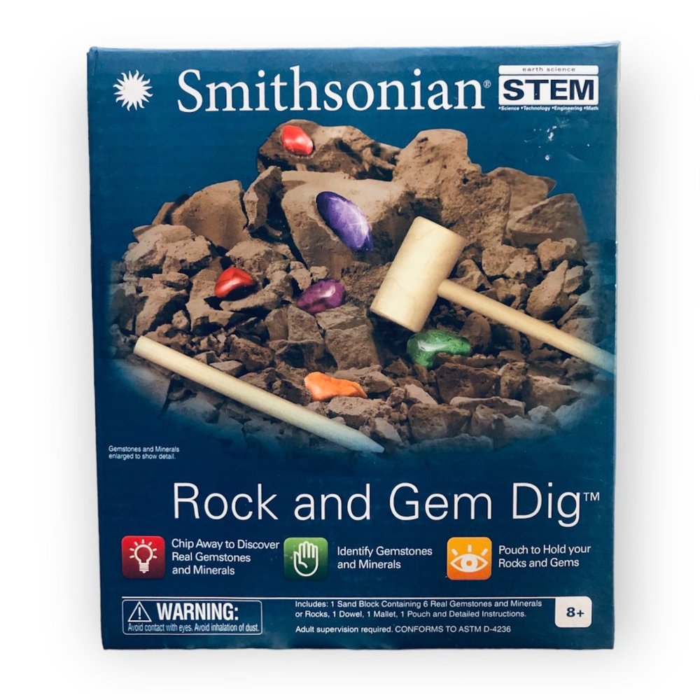 SMITHSONIAN STEM ROCK AND GEM DIG, FACTORY SEALED